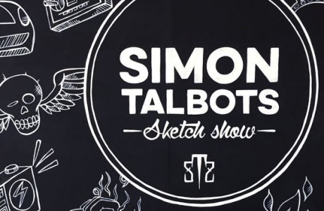 Stine Hvid vægmaleri Simon Talbots Sketch Show