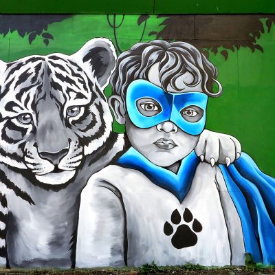 Stine Hvid Tiger Super Kid Mural