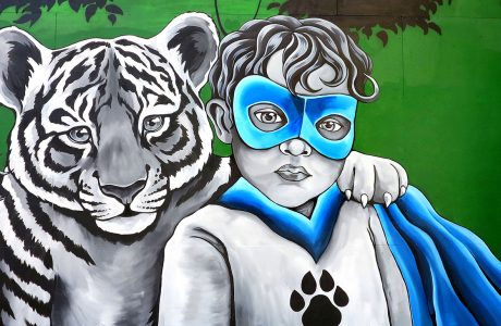 Stine Hvid Tiger Super Kid Mural