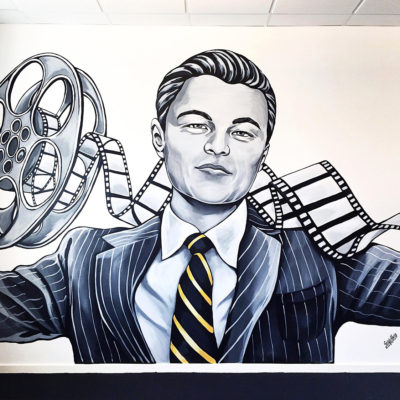 leonardo dicaprio mural stine hvid