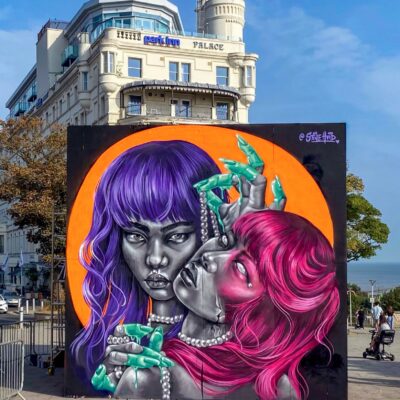 Stine-Hvid-Mural-Street-Art-SouthendOnSea, England